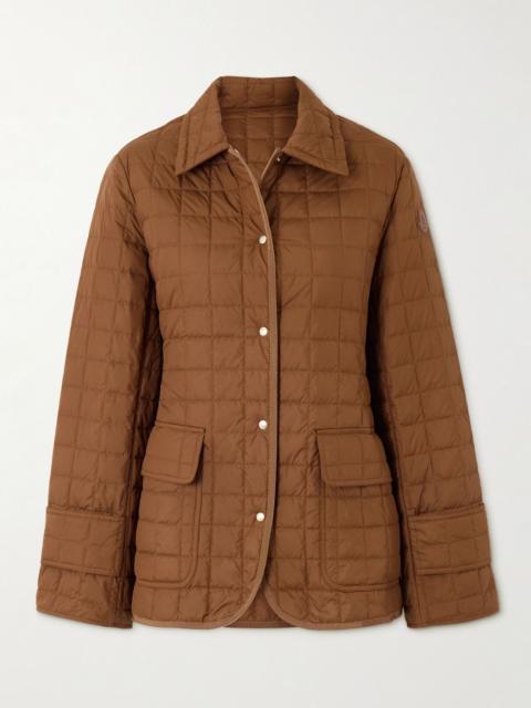 Epinal quilted shell down jacket Bronze