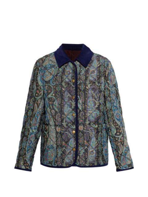 paisley collared jacket
