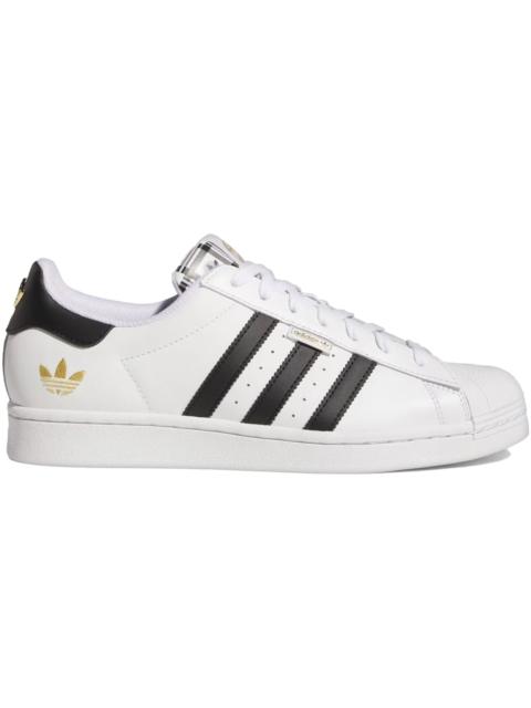 adidas Superstar White Black Gold