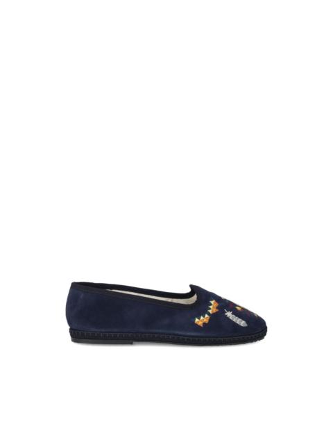 Frutate Friulane embroidered ballet flats
