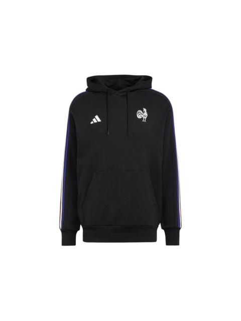 adidas France Essentials 3-Stripes Hoodie Black
