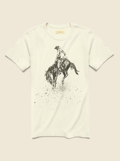 Buckin' Bronco Tee - Vintage White