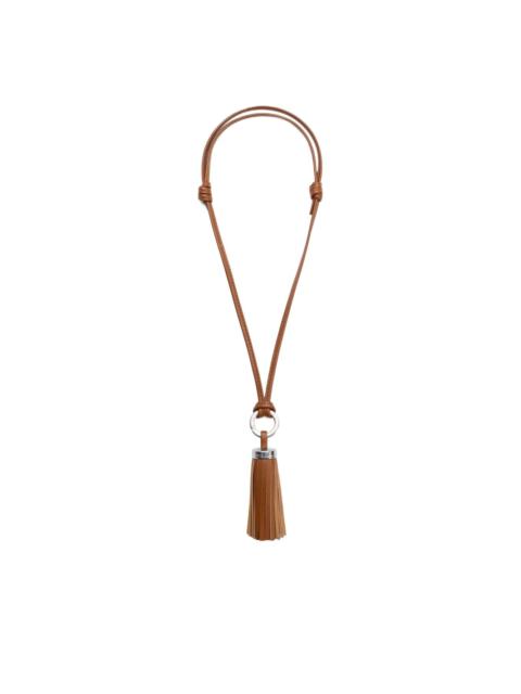 Ami Pompom leather keyring
