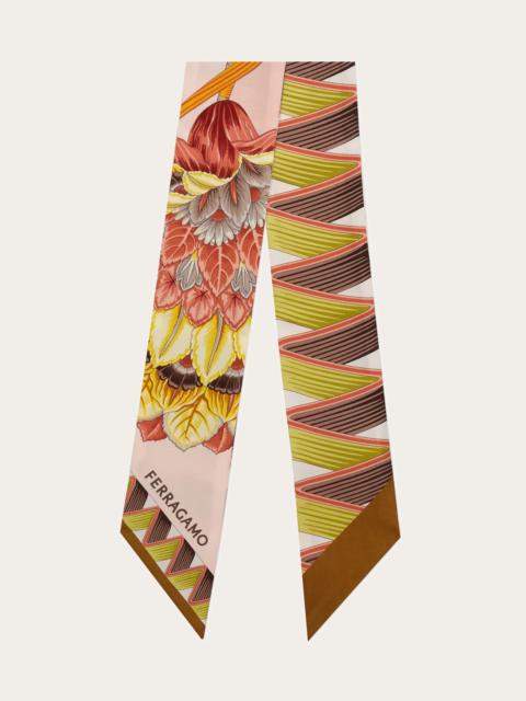 Giada print silk bandeau