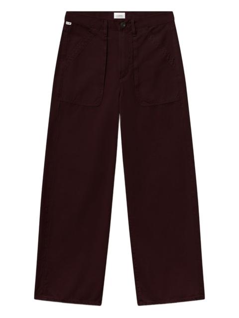 cargo-pockets wide-leg jeans