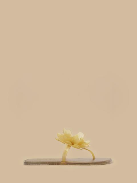 Buttermilk Flower Jelly Flat Sandal