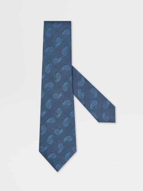 LIGHT BLUE SILK TIE
