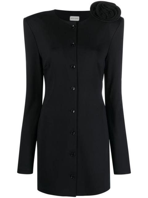 floral appliqué minidress