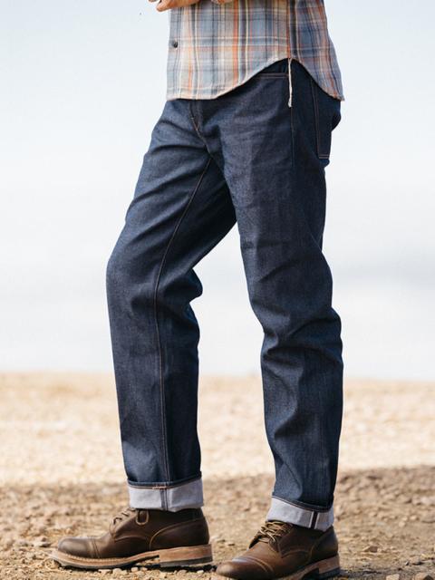 The Barrel Classic Straight Natural Slub Indigo - Raw 12.5oz Selvedge