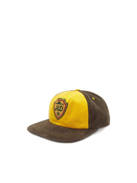 Shield corduroy colourblock cap