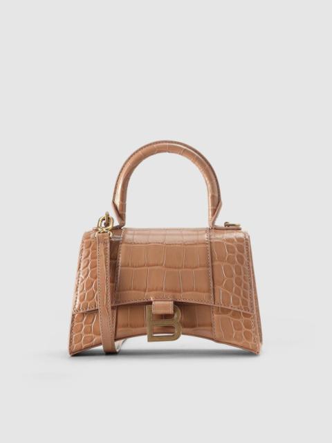 Balenciaga Women's Hourglass XS Beige Cross Body Bag