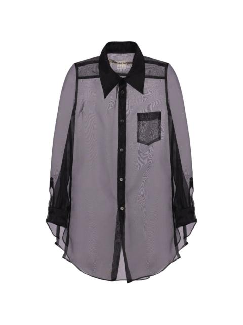 organza pocket shirt
