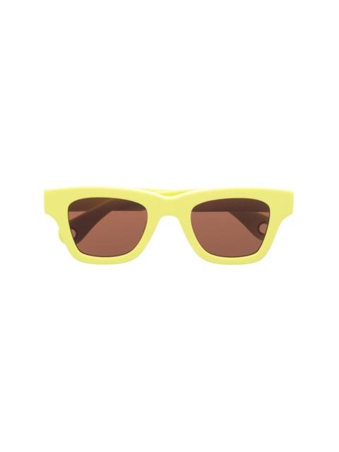 square-frame tinted sunglasses