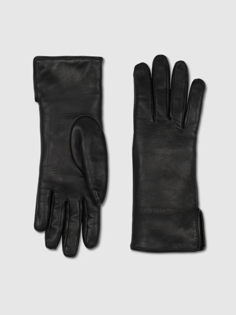 Leather gloves