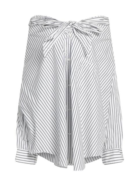 White Women's Shirts & Blouses With Bow