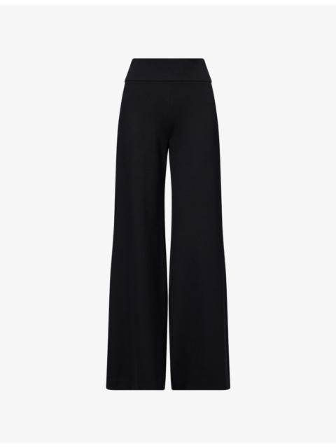 Kalinda Wide-Leg Woven Trousers