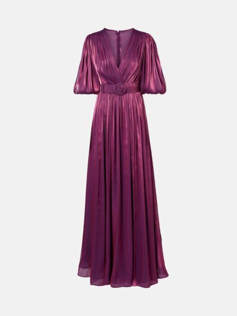Brennie belted georgette gown