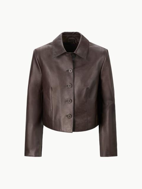 STAUD LEATHER MARINO JACKET TIRAMISU