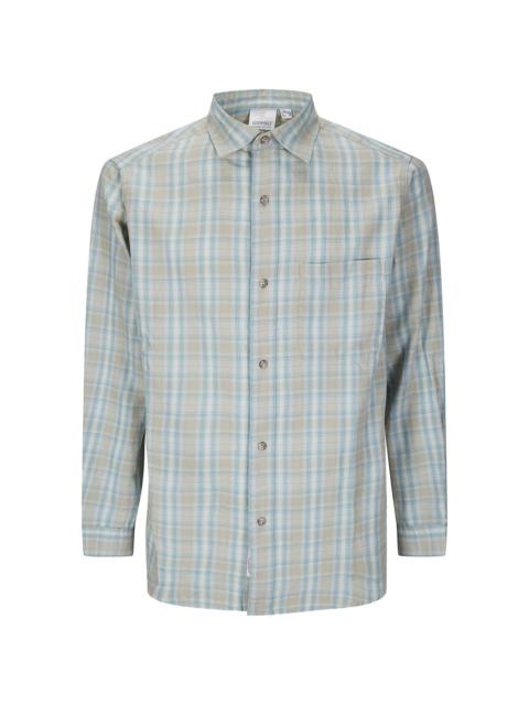 checked buttoned shirt