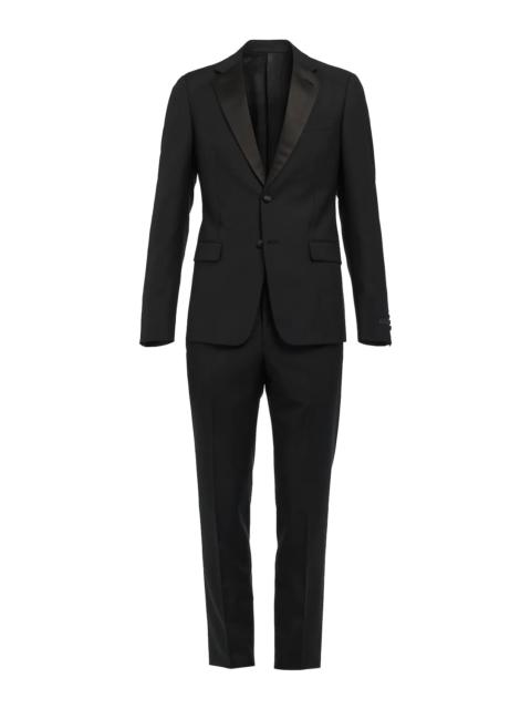 By Wool Tuxedo Two Button with Flat Front