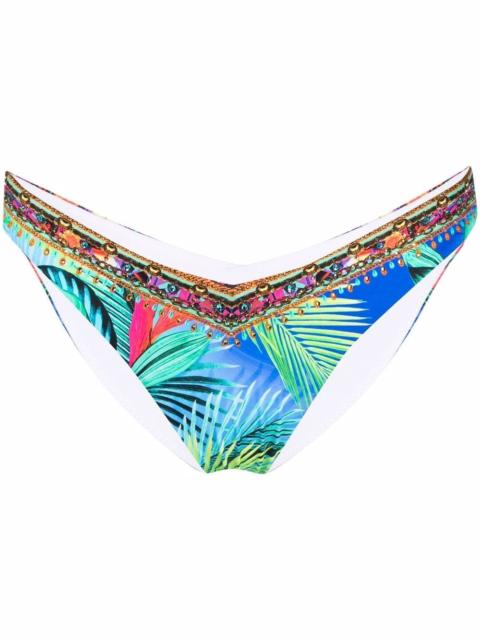 Whats Your Vice-print bikini bottoms