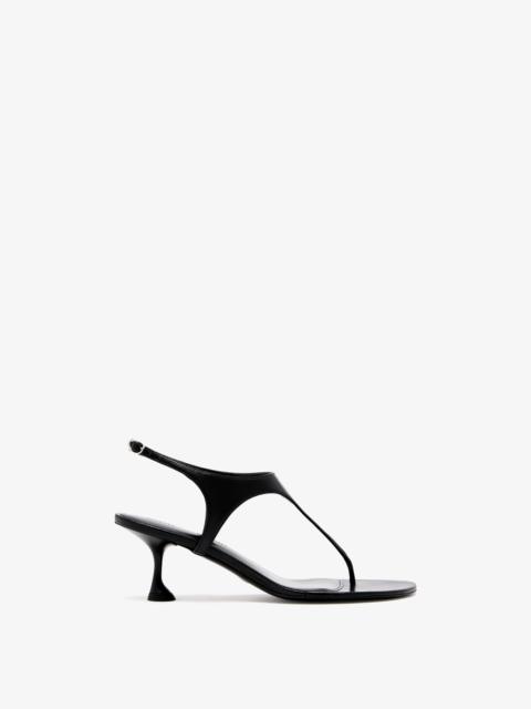 Tee Thong Sandals in Slick Nappa