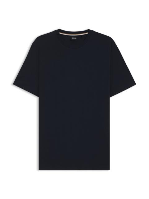 COTTON-JERSEY REGULAR-FIT T-SHIRT WITH RIBBED COLLAR