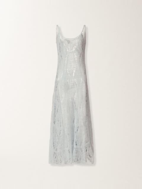 Long tank dress in mohair