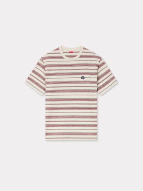 'Boke Flower' striped embroidered T-shirt in cotton