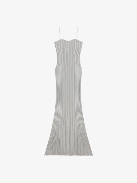 LONG STRAPS DRESS IN KNIT WITH 4G PANEL