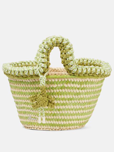 Dee Dee Small raffia tote bag