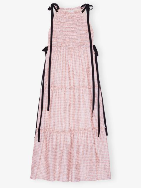PINK CHECK DRESS