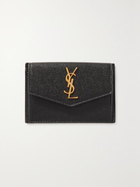 Uptown Textured-leather Cardholder
