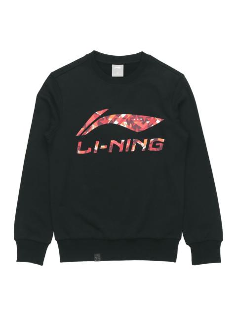 Li-Ning Big Logo Sweatshirt 'Black Multi' AWDR607-2