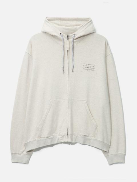 STAMP LOGO ZIP HOODIE