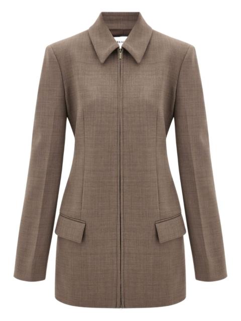 zip-fastening blazer