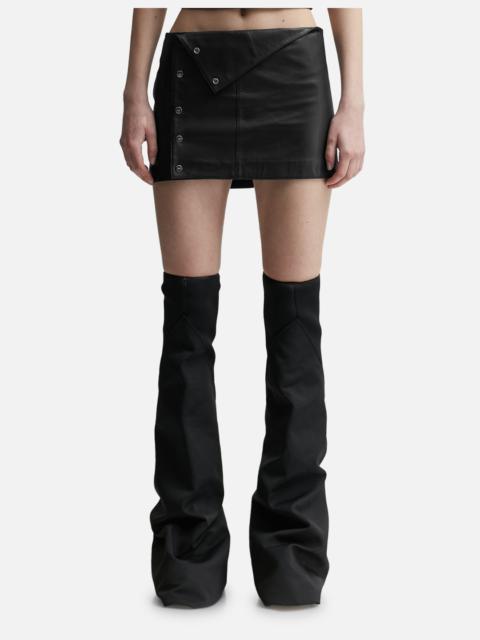 STABILISED LEATHER SKIRT