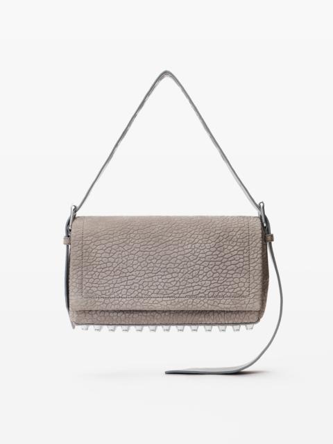 Ricco Medium Flap Bag in Nubuck Leather