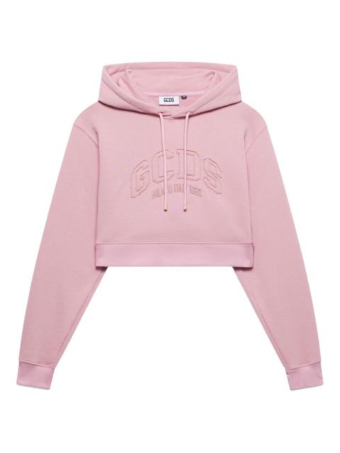 logo-embroidered hoodie