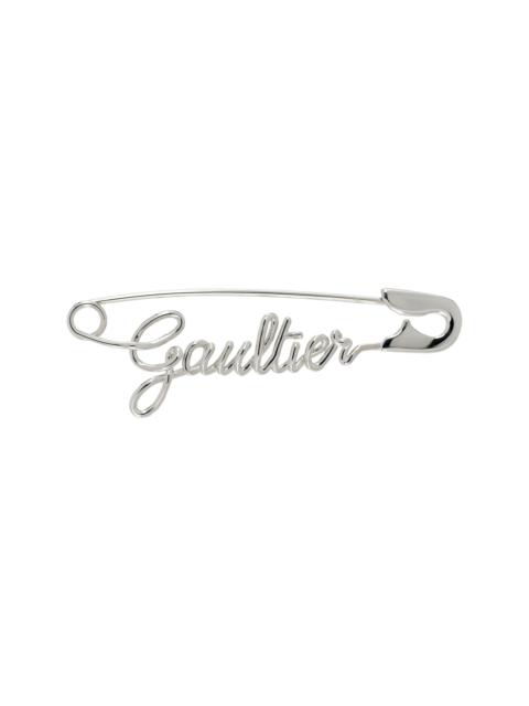 'The Silver-Tone Gaultier Safety Pin' Single Earring