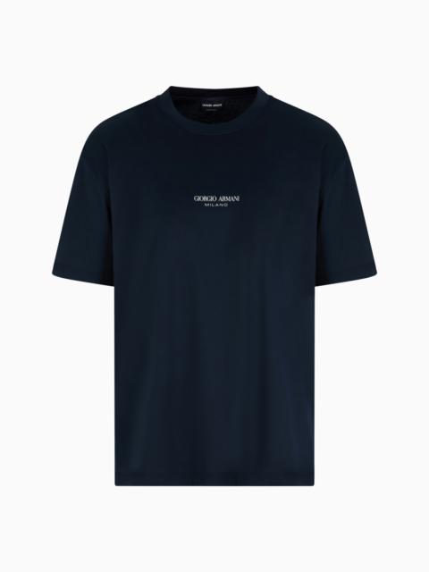 COTTON INTERLOCK CREW-NECK T-SHIRT