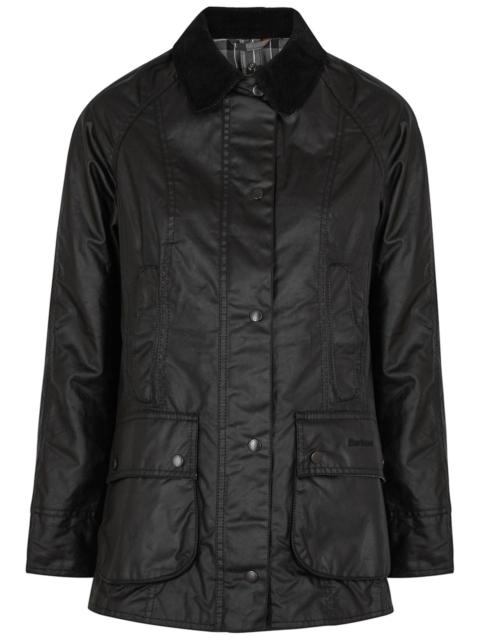 Barbour Beadnell Black Waxed Cotton Jacket