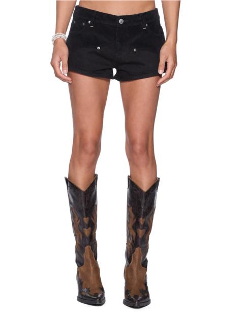 MICRO SHORT SALOON BLACK