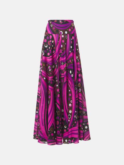 Fontane cotton muslin maxi skirt