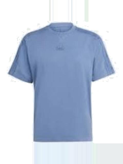 adidas ALL SZN 3-Stripes Garment Wash T-Shirt Asia Sizing 'Blue' IR5199
