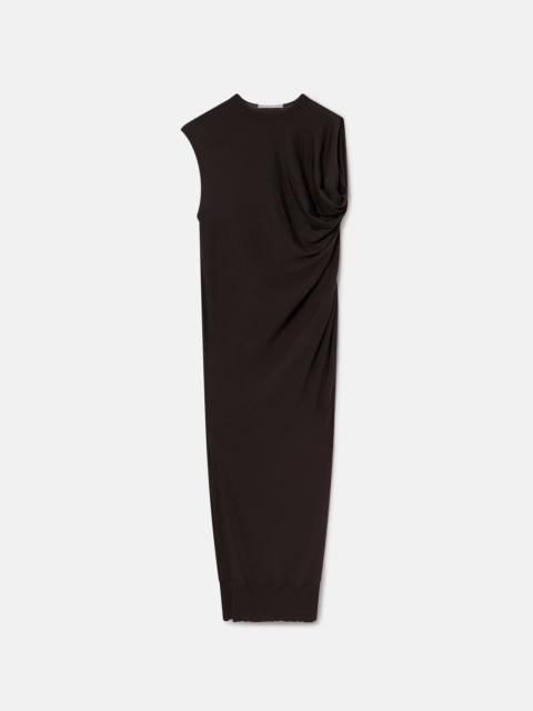 Asymmetric Draped Maxi Dress