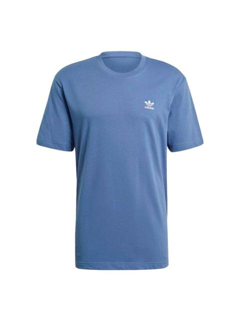 adidas originals Logo Printing Sports Breathable Short Sleeve Royal blue GN3497