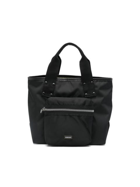 zip pocket tote bag