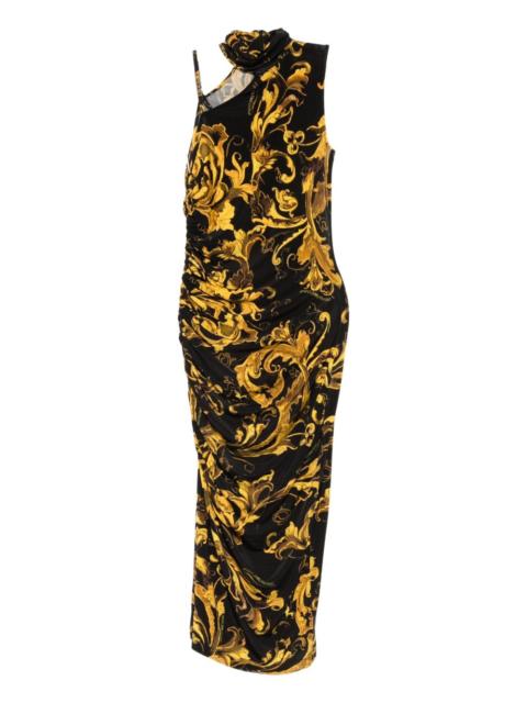 Barocco-print dress