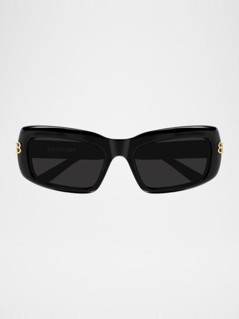 BB Rectangular Acetate Sunglasses